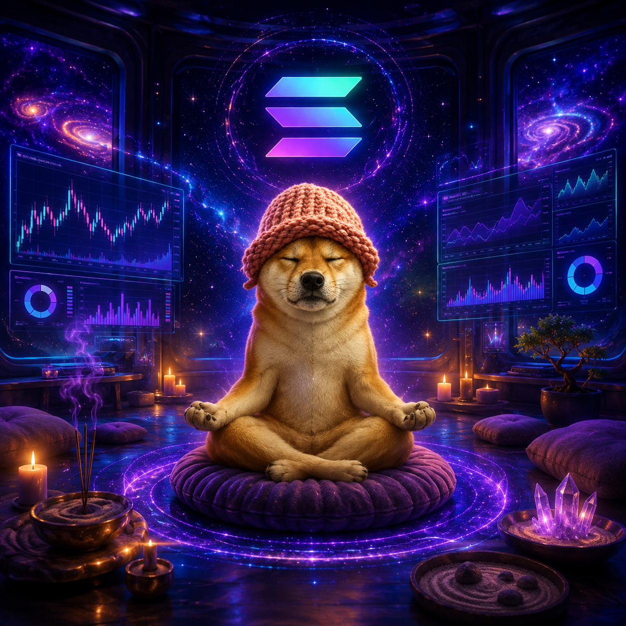 Zen Wif Hat in trading room